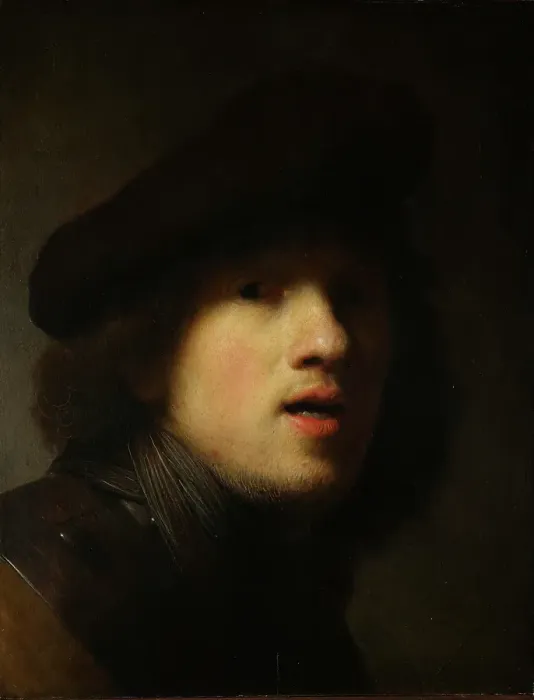 Framed Print : Self-Portrait, about 1629. Creator: Rembrandt Harmensz van Rijn Framed Print : Self-Portrait, about 1629. Creator: Rembrandt Harmensz van Rijn