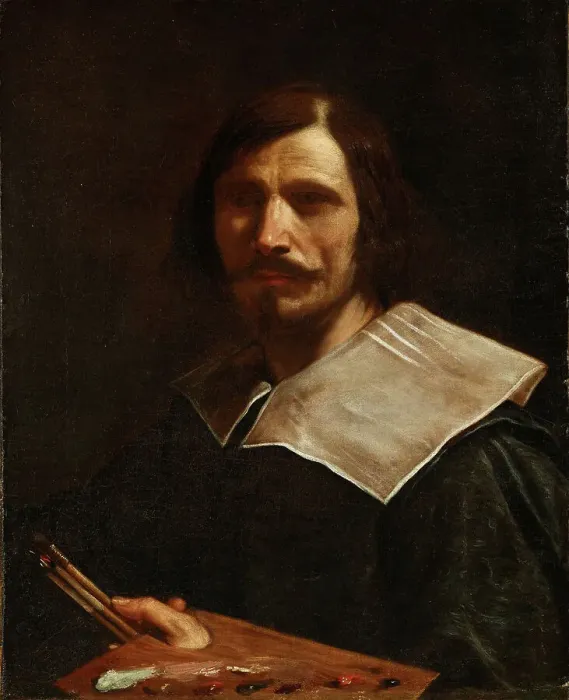 Framed Print : Self-portrait, 1630-1632. Creator: Guercino (1591-1666) Framed Print : Self-portrait, 1630-1632. Creator: Guercino (1591-1666)