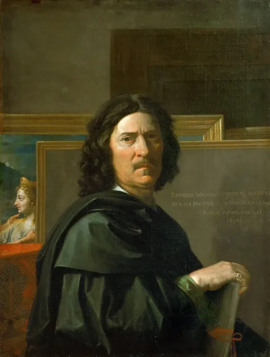 Framed Print : Self-portrait, 1650. Creator: Poussin, Nicolas (1594-1665) Framed Print : Self-portrait, 1650. Creator: Poussin, Nicolas (1594-1665)