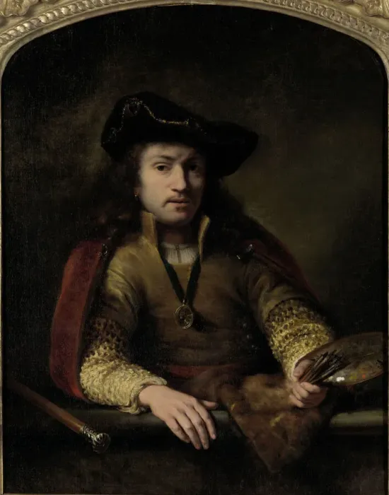 Framed Print : Self-Portrait, 1653. Creator: Bol, Ferdinand (1616-1680) Framed Print : Self-Portrait, 1653. Creator: Bol, Ferdinand (1616-1680)