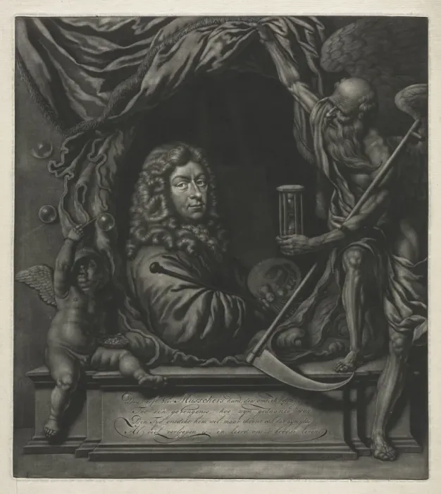 Framed Print : Self-Portrait, 1685. Creator: Michiel van Musscher (Dutch, 1645-1705) Framed Print : Self-Portrait, 1685. Creator: Michiel van Musscher (Dutch, 1645-1705)