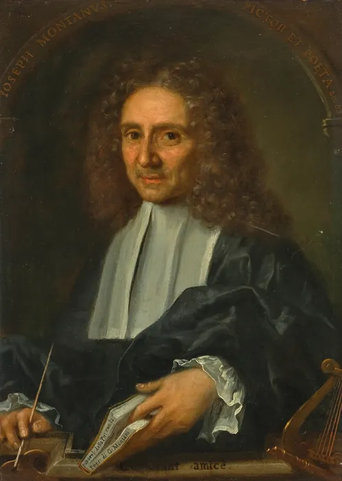 Framed Print : Self-portrait, 1704. Creator: Montani, Giuseppe (1641-1719) Framed Print : Self-portrait, 1704. Creator: Montani, Giuseppe (1641-1719)