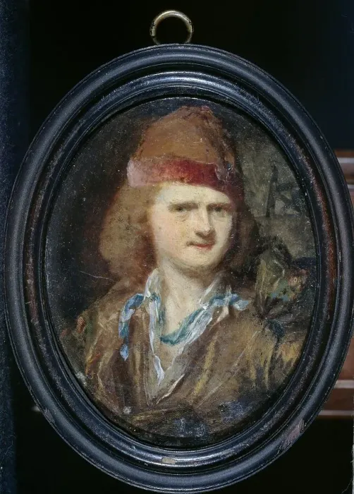 Framed Print : Self-Portrait, 1710-1730. Creator: Cornelis Pronk Framed Print : Self-Portrait, 1710-1730. Creator: Cornelis Pronk