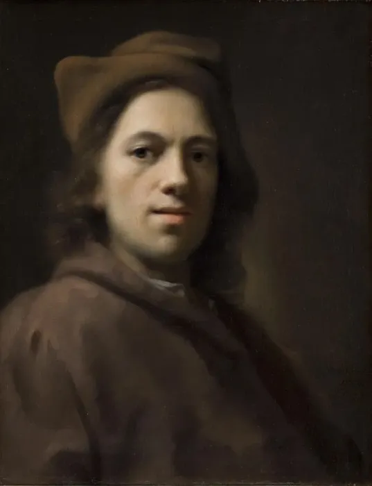 Framed Print : Self-Portrait, 1719. Creator: Balthasar Denner Framed Print : Self-Portrait, 1719. Creator: Balthasar Denner