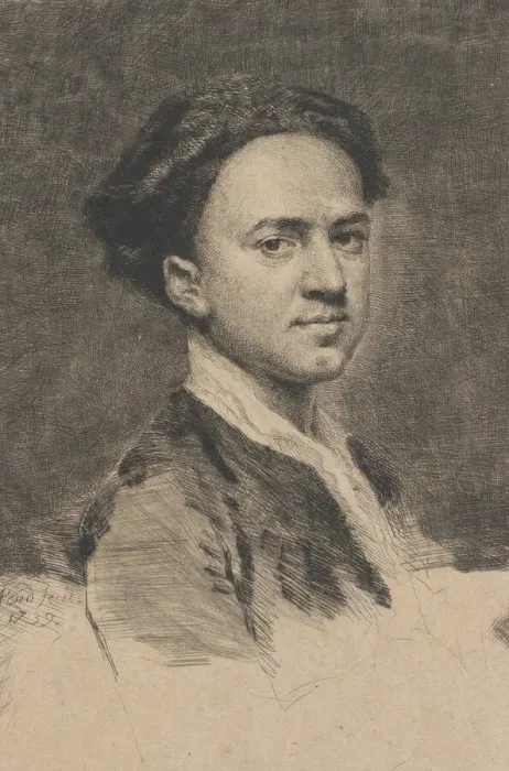 Framed Print : Self-Portrait, 1739. Creator: Arthur Pond Framed Print : Self-Portrait, 1739. Creator: Arthur Pond