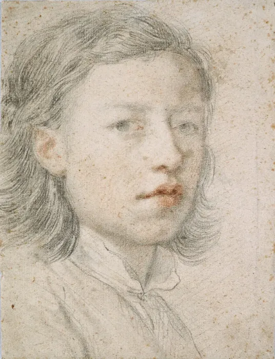 Framed Print : Self-Portrait, 1740. Artist: Mengs, Anton Raphael (1728-1779) Framed Print : Self-Portrait, 1740. Artist: Mengs, Anton Raphael (1728-1779)