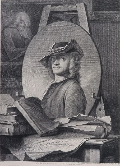 Framed Print : Self-portrait, 1742. Creator: La Tour, Maurice Quentin de (1704-1788) Framed Print : Self-portrait, 1742. Creator: La Tour, Maurice Quentin de (1704-1788)