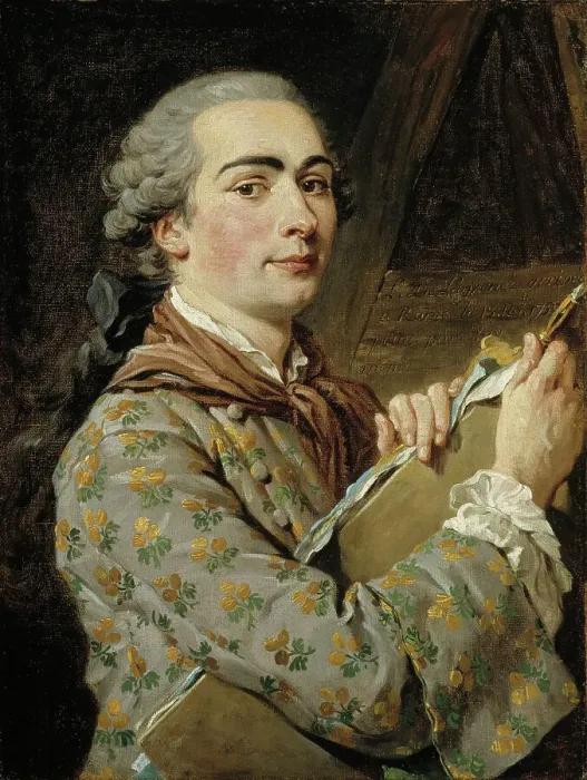 Framed Print : Self Portrait, 1750-1755. Creator: Louis Jean Francois Lagrenee Framed Print : Self Portrait, 1750-1755. Creator: Louis Jean Francois Lagrenee