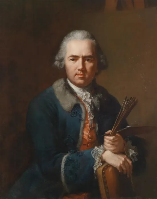 Framed Print : Self-Portrait, 1770. Artist: Tischbein, Johann Heinrich, the Elder (1722-1789) Framed Print : Self-Portrait, 1770. Artist: Tischbein, Johann Heinrich, the Elder (1722-1789)