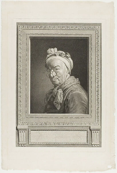 Self-Portrait, before 1780. Creator: Juste Chevillet