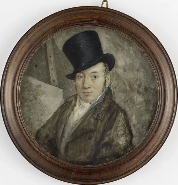 Framed Print : Self portrait, 1786-1810. Creator: Hermanus Fock Framed Print : Self portrait, 1786-1810. Creator: Hermanus Fock