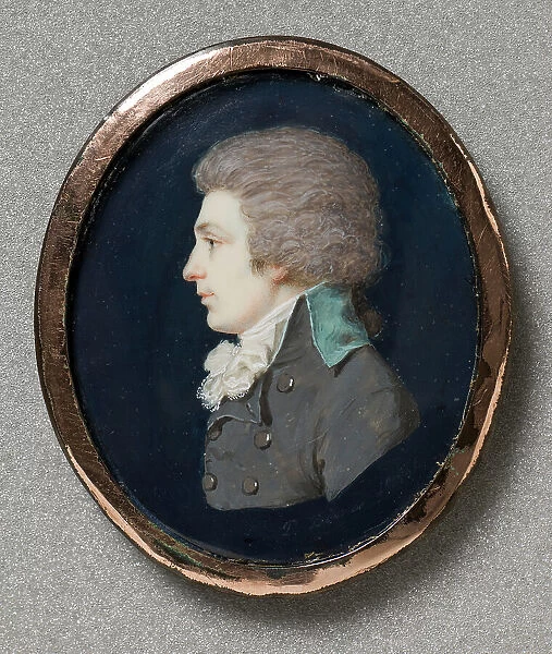 A self-portrait, 1791. Creator: Pierre-Louis Bouvier