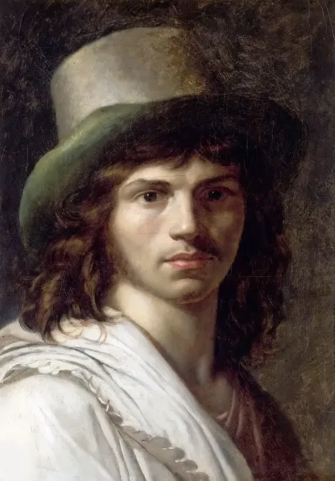 Framed Print : Self-Portrait, 1795. Creator: Girodet de Roucy Trioson, Anne Louis (1767-1824) Framed Print : Self-Portrait, 1795. Creator: Girodet de Roucy Trioson, Anne Louis (1767-1824)