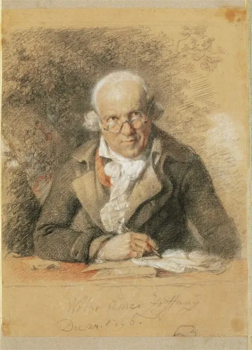 Framed Print : Self-portrait, 1796. Creator: Zoffani, Johann (1733-1810) Framed Print : Self-portrait, 1796. Creator: Zoffani, Johann (1733-1810)