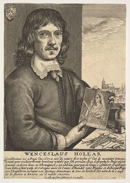Self-Portrait, 17th century. Creator: Wenceslaus Hollar