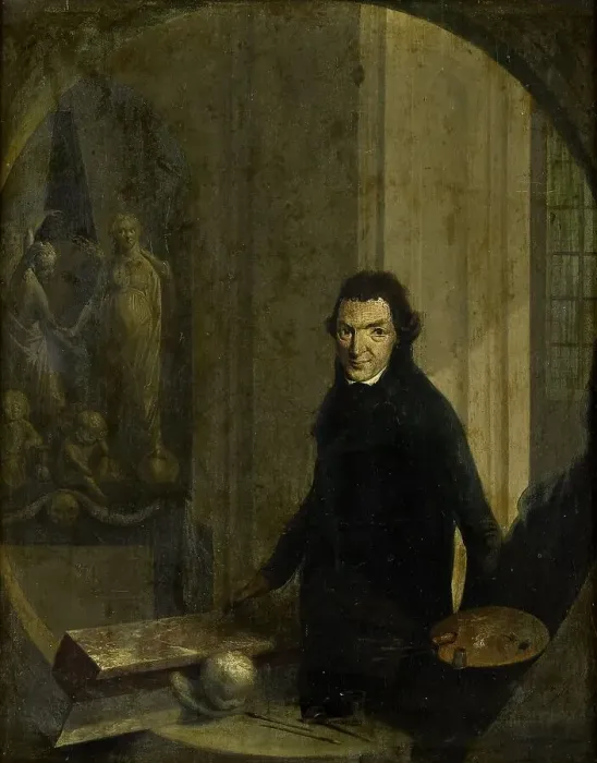 Framed Print : Self Portrait, 1800-1818. Creator: Christoffel Frederik Franck Framed Print : Self Portrait, 1800-1818. Creator: Christoffel Frederik Franck