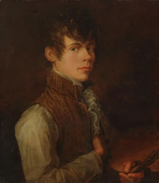 Framed Print : Self-Portrait, 1805. Creator: Alexander Lauréus Framed Print : Self-Portrait, 1805. Creator: Alexander Lauréus