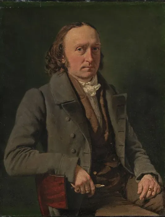 Framed Print : Self-Portrait, 1836. Creator: Christian Albrecht Jensen