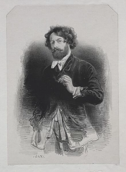Self-Portrait, 1842. Creator: Paul Gavarni (French, 1804-1866)
