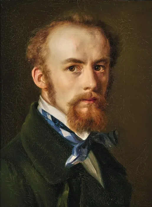 Framed Print : Self-portrait, 1845. Creator: Trautschold; Carl Friedrich Wilhelm (1815-1877) Framed Print : Self-portrait, 1845. Creator: Trautschold; Carl Friedrich Wilhelm (1815-1877)