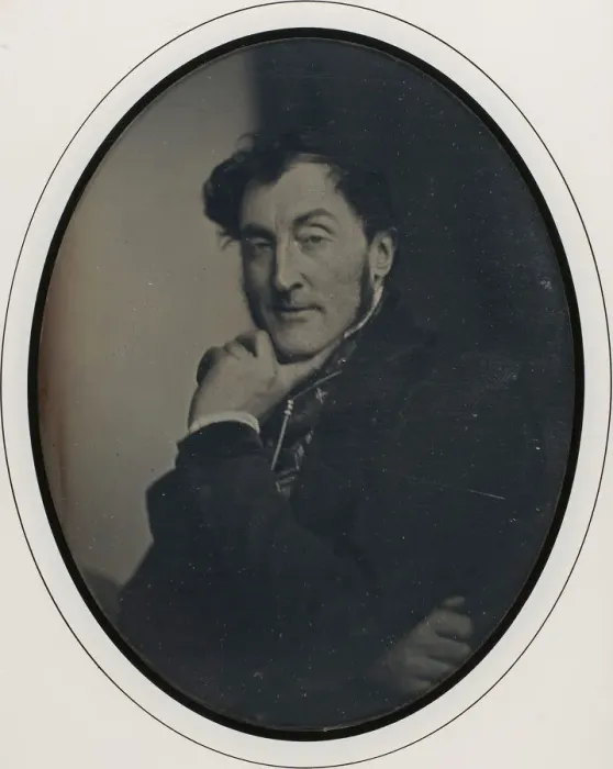 Framed Print : Self-Portrait, 1846-47. Creator: Baron Louis-Adolphe Humbert De Molard Framed Print : Self-Portrait, 1846-47. Creator: Baron Louis-Adolphe Humbert De Molard