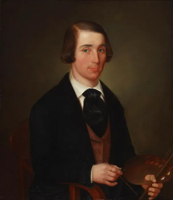 Framed Print : Self-Portrait, 1847. Creator: Erik Johan Lofgren Framed Print : Self-Portrait, 1847. Creator: Erik Johan Lofgren