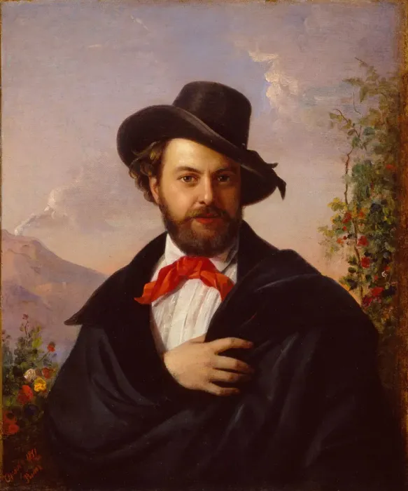 Framed Print : Self-Portrait, 1851. Artist: Orlov, Pimen Nikitich (1812-1863) Framed Print : Self-Portrait, 1851. Artist: Orlov, Pimen Nikitich (1812-1863)