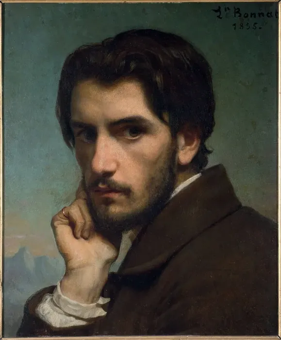 Framed Print : Self-portrait, 1855. Creator: Bonnat, Léon (1833-1922) Framed Print : Self-portrait, 1855. Creator: Bonnat, Léon (1833-1922)