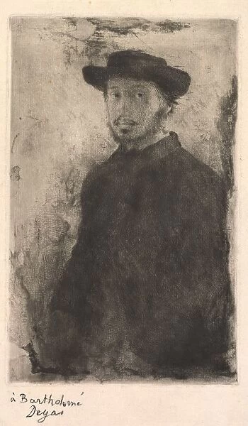 Self Portrait, 1857. Creator: Edgar Degas (French, 1834-1917)