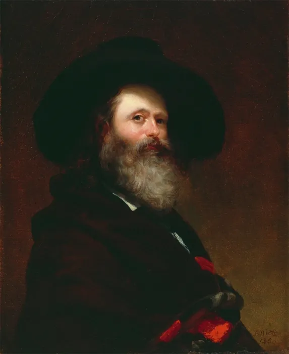 Framed Print : Self Portrait, 1860. Creator: Charles Loring Elliott Framed Print : Self Portrait, 1860. Creator: Charles Loring Elliott