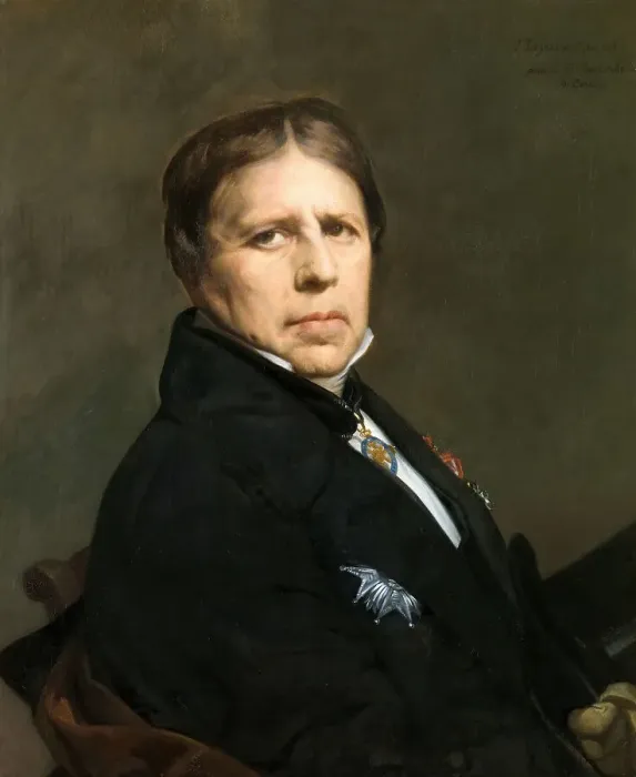 Framed Print : Self-Portrait, 1864. Creator: Ingres, Jean Auguste Dominique (1780-1867) Framed Print : Self-Portrait, 1864. Creator: Ingres, Jean Auguste Dominique (1780-1867)