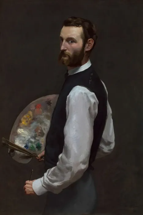 Framed Print : Self-Portrait, 1865 / 66. Creator: Frederic Bazille Framed Print : Self-Portrait, 1865 / 66. Creator: Frederic Bazille