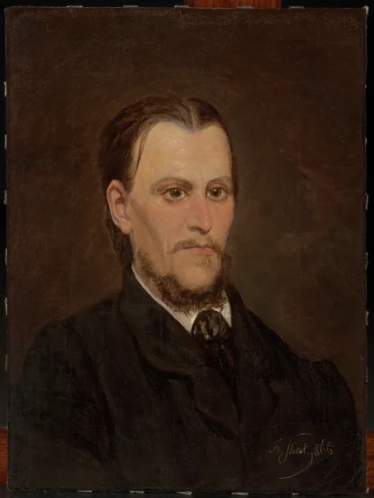 Framed Print : Self-Portrait, 1866. Creator: Francisek Streitt Framed Print : Self-Portrait, 1866. Creator: Francisek Streitt