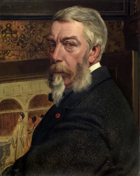 Framed Print : Self Portrait, 1866. Creator: Jan August Hendrik Leys Framed Print : Self Portrait, 1866. Creator: Jan August Hendrik Leys