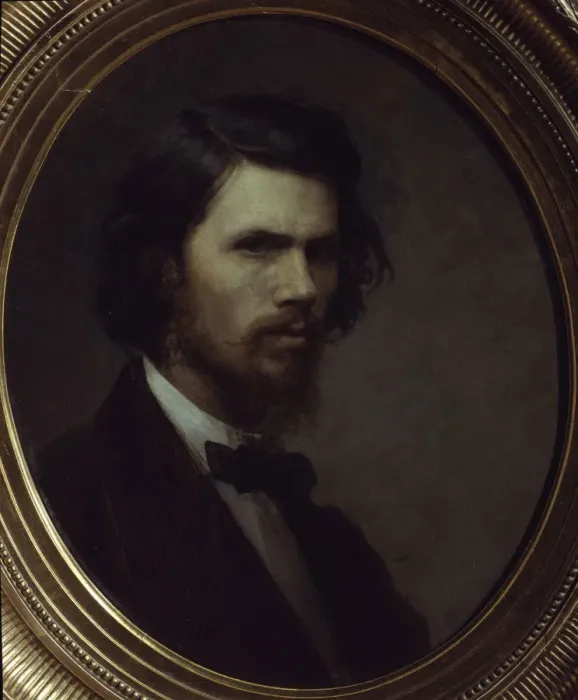 Framed Print : Self-portrait, 1867. Artist: Kramskoi, Ivan Nikolayevich (1837-1887) Framed Print : Self-portrait, 1867. Artist: Kramskoi, Ivan Nikolayevich (1837-1887)