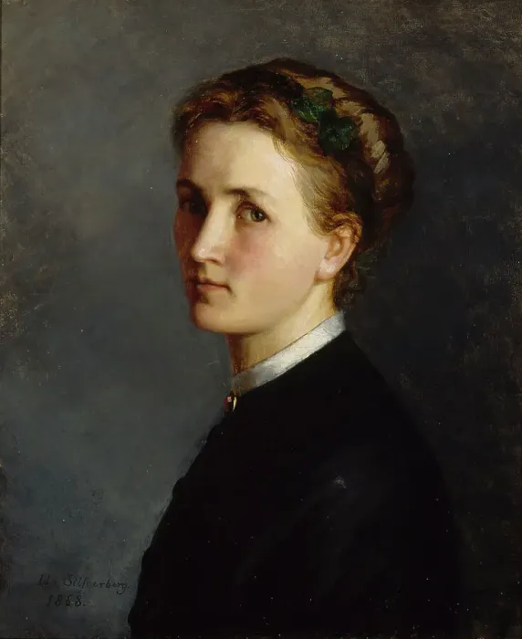 Framed Print : Self-Portrait, 1868. Creator: Ida Silfverberg Framed Print : Self-Portrait, 1868. Creator: Ida Silfverberg