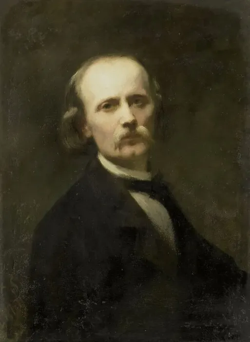 Framed Print : Self-Portrait, 1869. Creator: Johan Georg Schwartze Framed Print : Self-Portrait, 1869. Creator: Johan Georg Schwartze