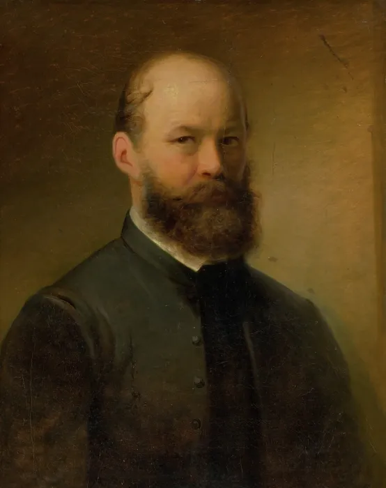 Framed Print : Self-portrait, 1870-1875. Creator: Juraj Revesz Framed Print : Self-portrait, 1870-1875. Creator: Juraj Revesz