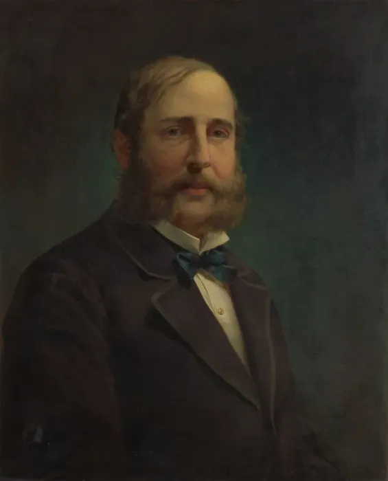 Framed Print : Self-portrait, 1870-80. Creator: Jacob Hart Lazarus Framed Print : Self-portrait, 1870-80. Creator: Jacob Hart Lazarus