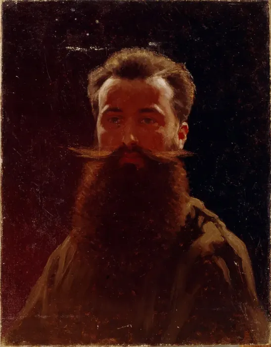 Framed Print : Self-Portrait, 1870s. Artist: Pryanishnikov, Illarion Mikhailovich (1840-1894) Framed Print : Self-Portrait, 1870s. Artist: Pryanishnikov, Illarion Mikhailovich (1840-1894)