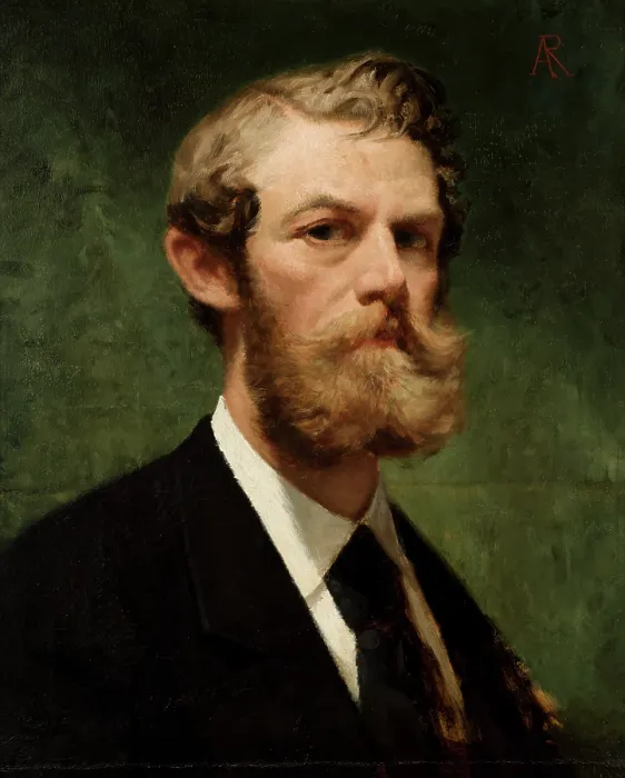 Framed Print : Self-Portrait, 1873. Creator: Alfred Izydor Romer Framed Print : Self-Portrait, 1873. Creator: Alfred Izydor Romer