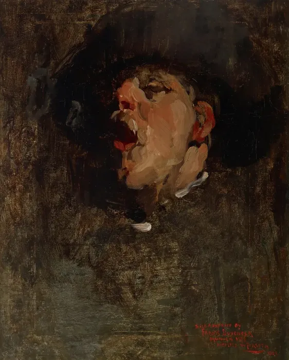 Framed Print : Self-Portrait, about 1878. Creator: Frank Duveneck Framed Print : Self-Portrait, about 1878. Creator: Frank Duveneck