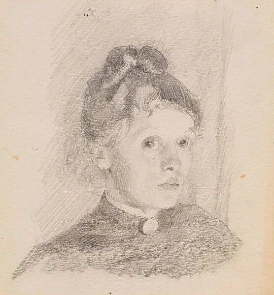 Self-Portrait, 1880-1884. Creator: Schjerfbeck, Helene (1862-1946)