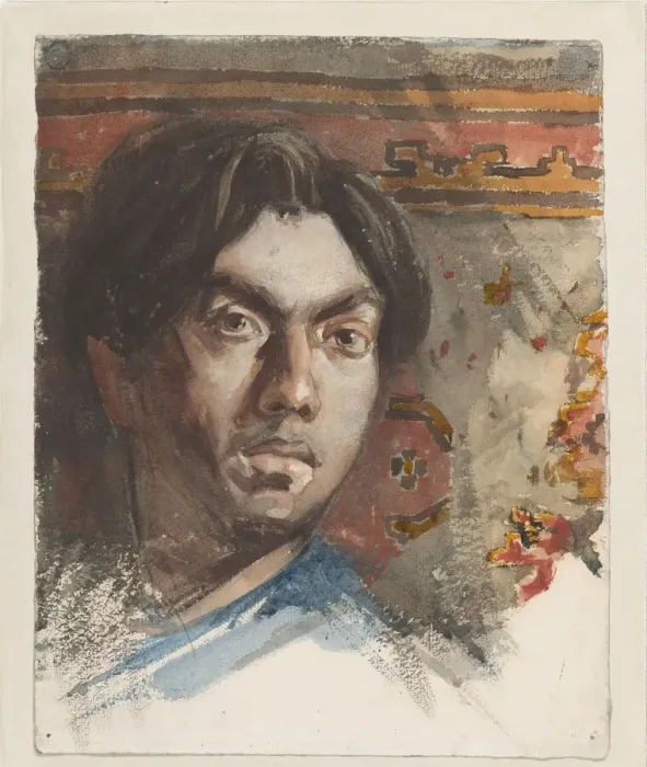 Framed Print : Self-Portrait, 1881. Creator: Toorop, Jan (1858-1928) Framed Print : Self-Portrait, 1881. Creator: Toorop, Jan (1858-1928)