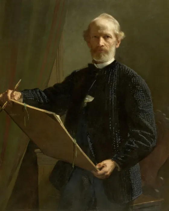 Framed Print : Self Portrait, 1882. Creator: Eduard Julius Friedrich Bendemann Framed Print : Self Portrait, 1882. Creator: Eduard Julius Friedrich Bendemann