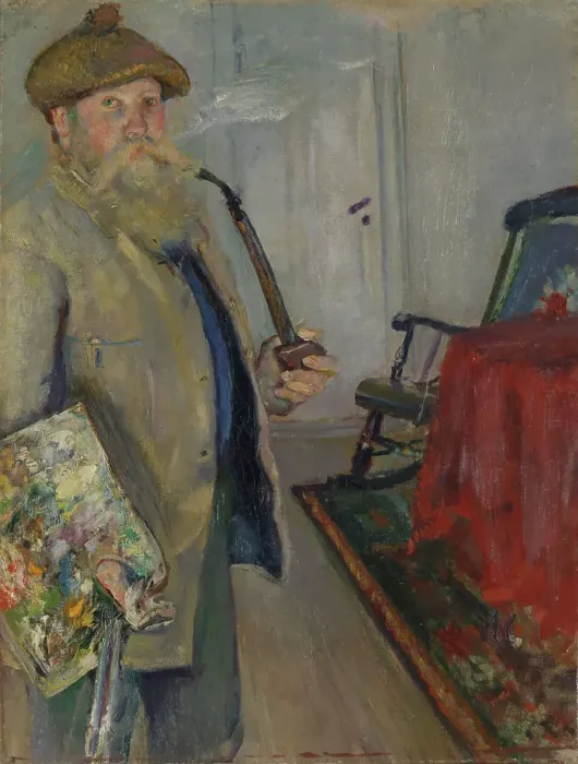 Framed Print : Self-Portrait, 1883. Creator: Christian Krohg Framed Print : Self-Portrait, 1883. Creator: Christian Krohg