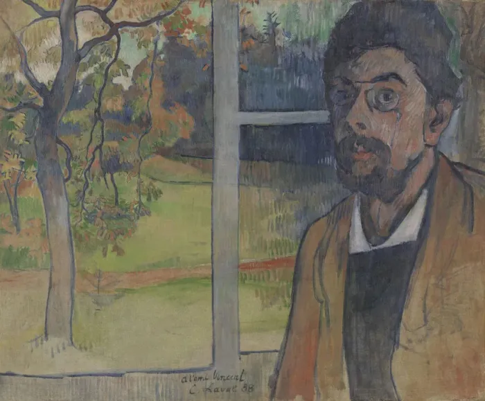Framed Print : Self-Portrait, 1888. Creator: Laval, Charles (1862-1894)