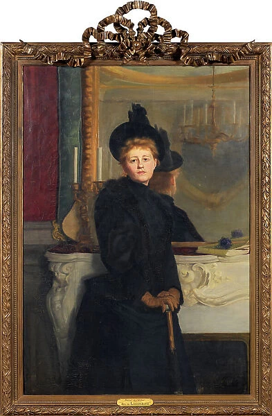 Self portrait, 1889. Creator: Ava Lagercrantz