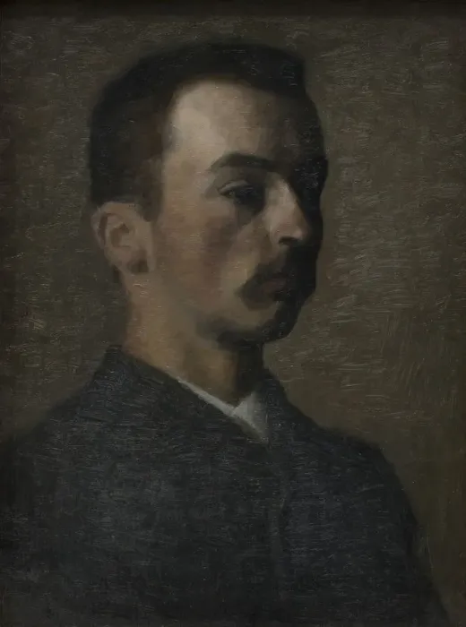 Framed Print : Self-Portrait, 1890. Creator: Hammershoi, Vilhelm (1864-1916) Framed Print : Self-Portrait, 1890. Creator: Hammershoi, Vilhelm (1864-1916)