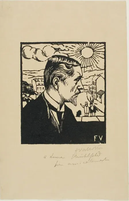 Framed Print : Self-Portrait, 1891. Creator: Félix Vallotton Framed Print : Self-Portrait, 1891. Creator: Félix Vallotton